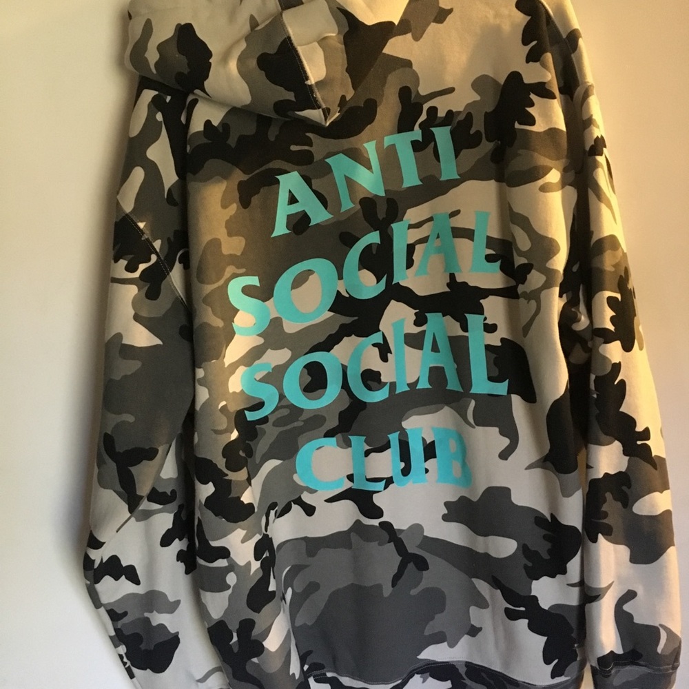 Anti Social Social Club ASSC L Snow Camo Hoodie